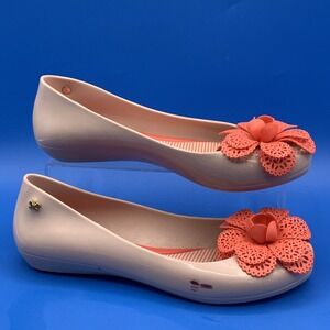 Zaxy Ballerina Jelly Flats Women's Size US 6 - Pink Jelly Flats Slip On Shoes
